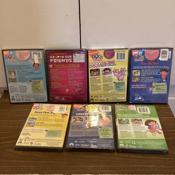 Dora the Explorer DVD Lot of 7 Nickelodeon Kids Childrens Cartoons - Picture 9 of 9